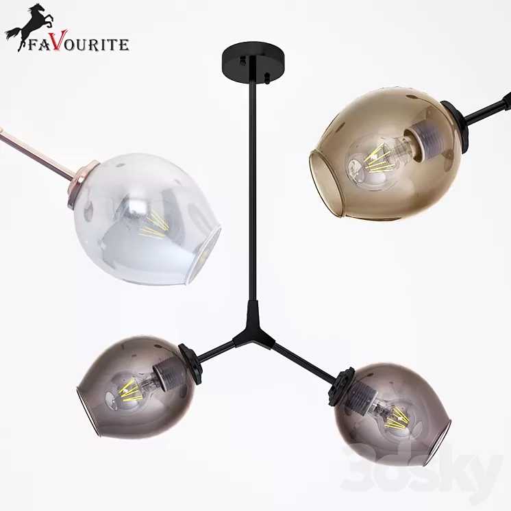 Lamp Favourite 1742-2P Bolos 3D Model