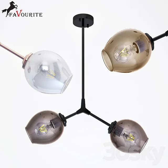 Lamp Favourite 1742-2P Bolos 3DModel Lamp Favourite 1742-2P Bolos 3DModel