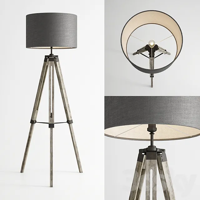 Lamp Harley Tripod Floor Lamp 3DModel Lamp Harley Tripod Floor Lamp 3DModel