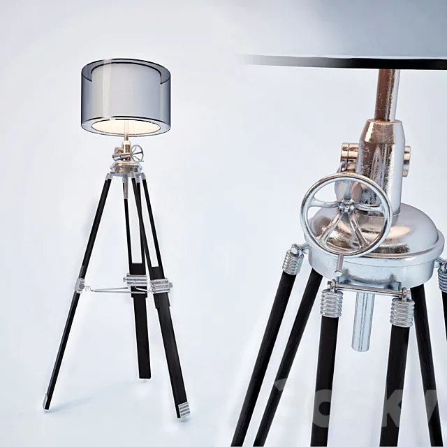 Lamp Light Ansel Tripod Collection 3DModel Lamp Light Ansel Tripod Collection 3DModel