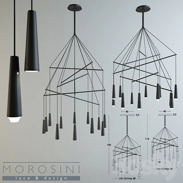 Lamp Morosini Mikado LA 12 3DModel Lamp Morosini Mikado LA 12 3DModel