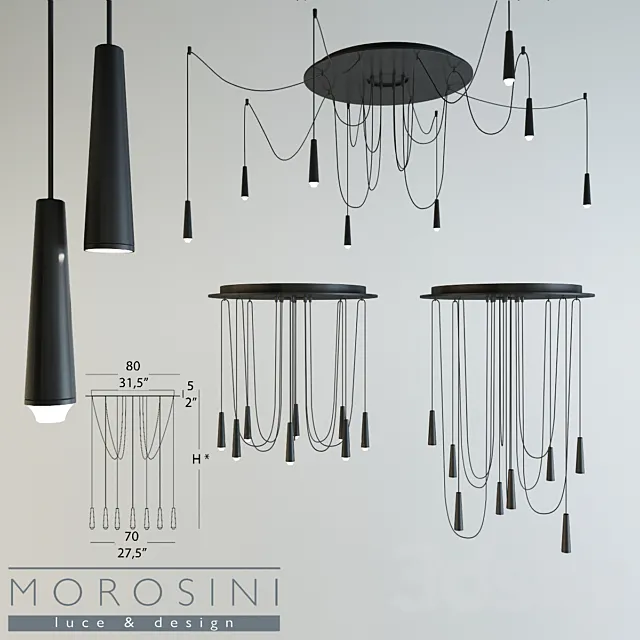 Lamp Morosini Santral LA8 3DModel