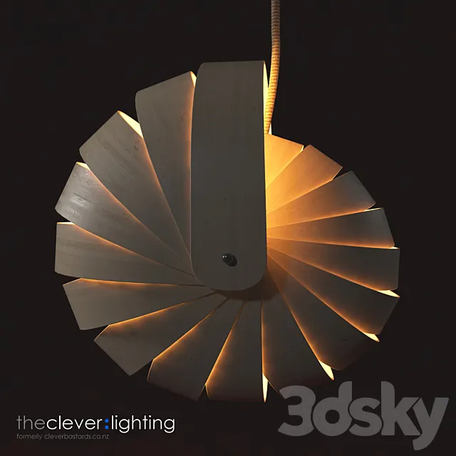 Lamp Nautilus Lightshade Natural 3D Model Lamp Nautilus Lightshade Natural 3D Model