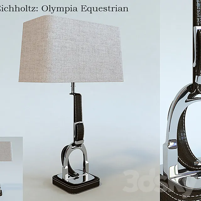 Lamp Olympia Equestrian Eichholtz 3D Model Lamp Olympia Equestrian Eichholtz 3D Model