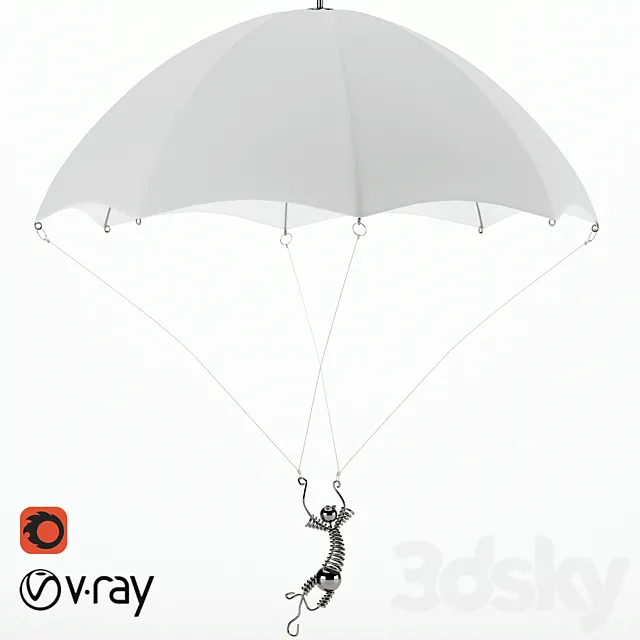 Lamp “PARACHUTE” 3D Model