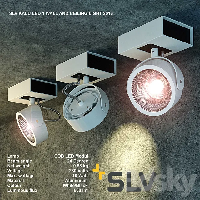 Lamp SLV KALU LED 1 3DModel