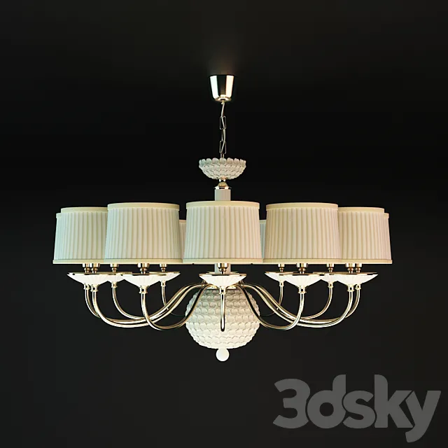 Lampadario avorio 3D Model Lampadario avorio 3D Model