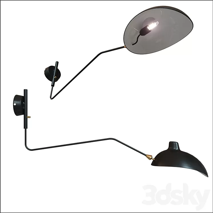 LAMPARA MOUILLE MOUILLE 1 ARM 3D Model