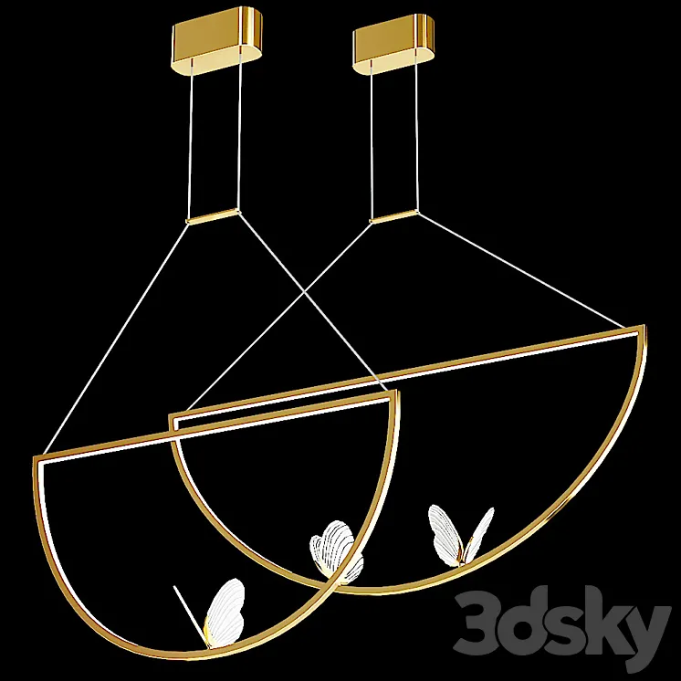 Lampatron Babetta Duo pendant lamp 3D Model Free Download