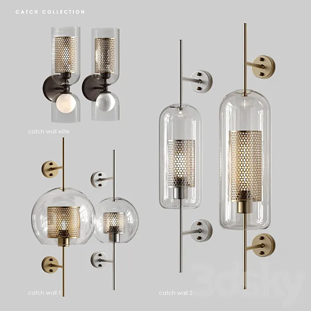 Lampatron Catch Wall Collection 3D Model Lampatron Catch Wall Collection 3D Model