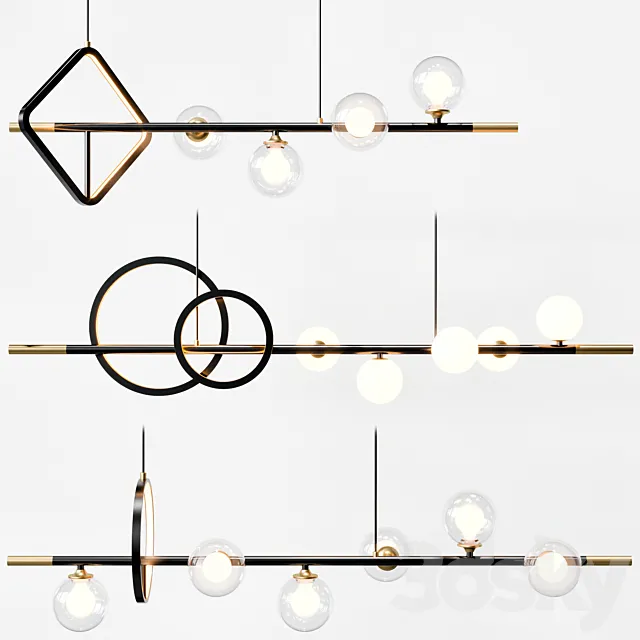 Lampatron DAGFRID pendant light colletion 3D Model Lampatron DAGFRID pendant light colletion 3D Model