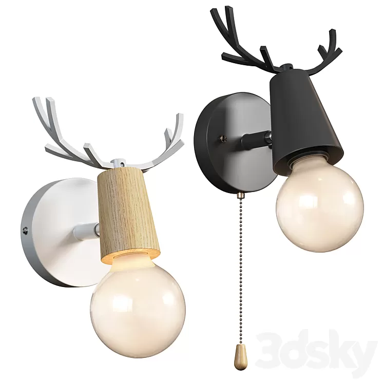 Lampatron DEER wall lamps 3D Model