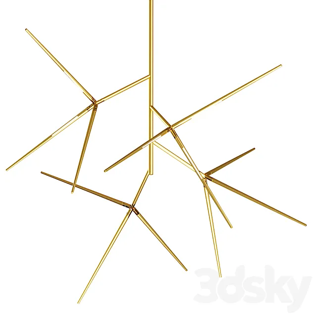 Lampatron flask chandelier 3D Model