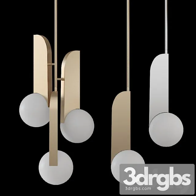 Lampatron neo gold and chrome set 3D Model Download