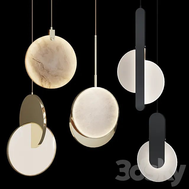 Lampatron pendant set 3DModel Lampatron pendant set 3DModel