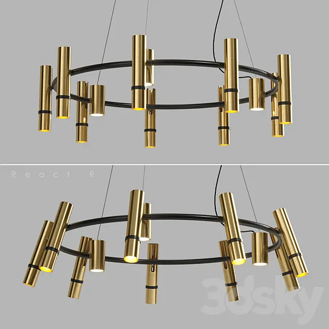 Lampatron React R 12 lamps 3D Model Lampatron React R 12 lamps 3D Model