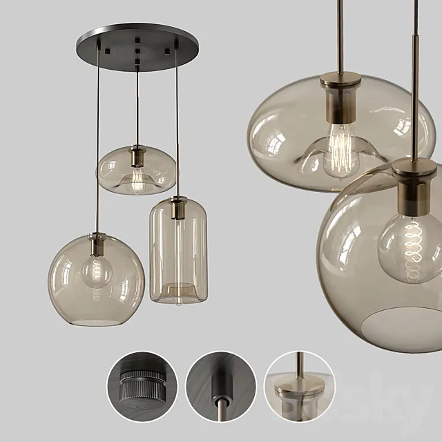 Lampatron Vilmo Trio D 3D Model Lampatron Vilmo Trio D 3D Model