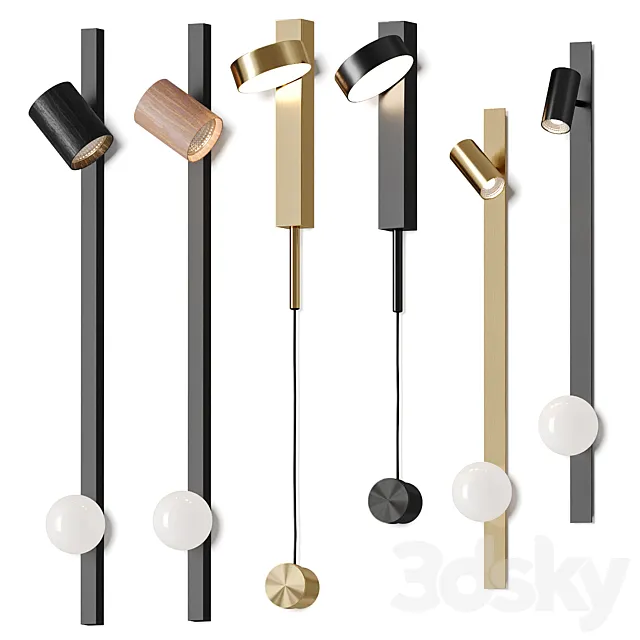 Lampatron Wall Lamps Collection 3D Model