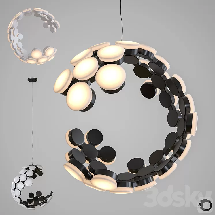 Lampatron_art.luna01 (black_white) 3D Model Lampatron_art.luna01 (black_white) 3D Model