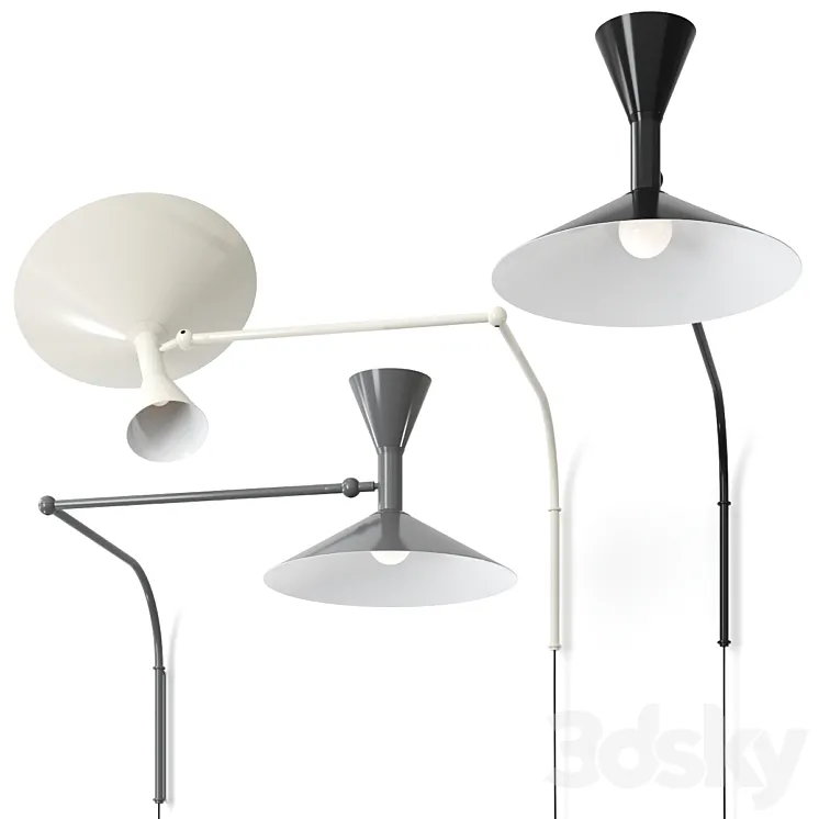 Lampe De Marseille Nemo Wall Lamp 3D Model Free Download