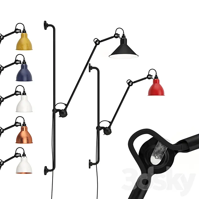 Lampe Gras N214 and N210 3D Model