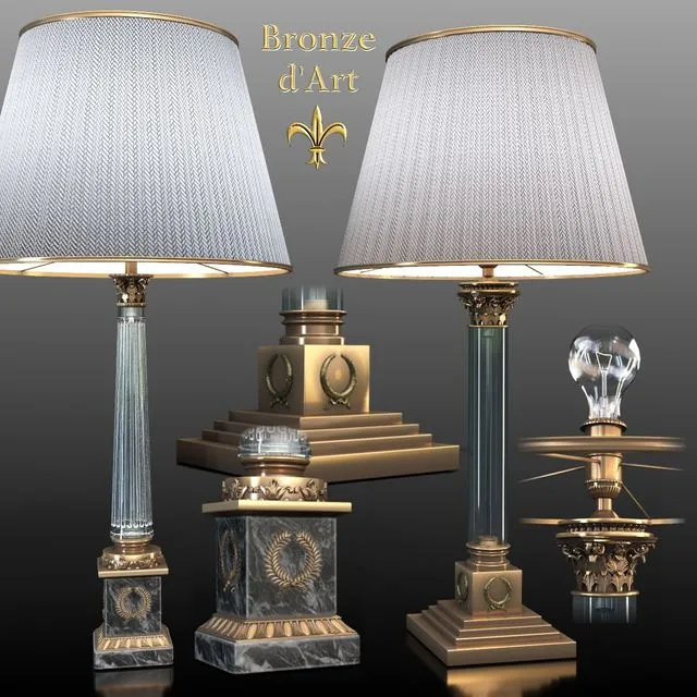 Lamps 987bis 85bis Bronze d’Art Francais 3D Model