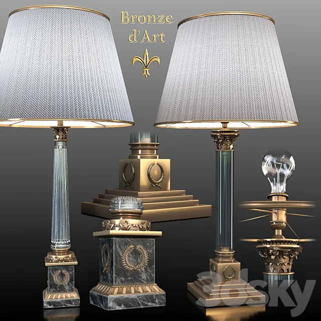 Lamps 987bis _ 85bis Bronze d’Art Francais 3DModel