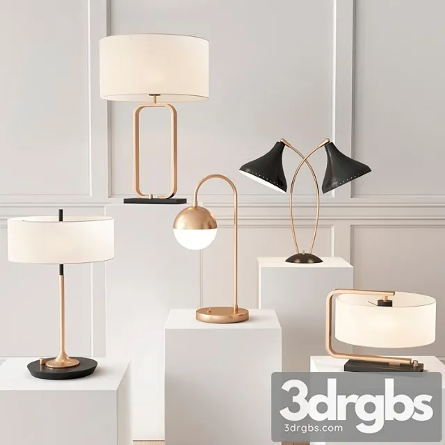 Lamps collection 3D Model Download