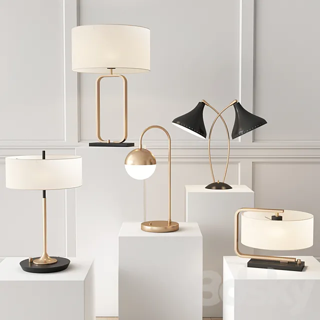 Lamps collection 3DModel