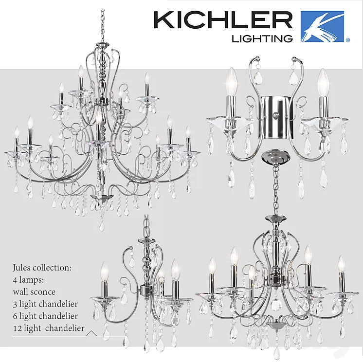 Lamps Kichler Jules collection 3D Model