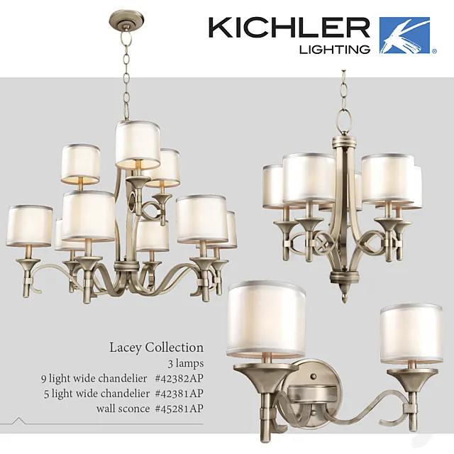 Lamps Kichler Lacey Collection 3DModel Lamps Kichler Lacey Collection 3DModel