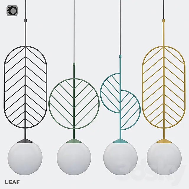 Lamps Lampatron Leaf collection 3D Model