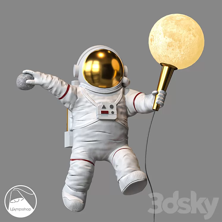 LampsShop.com B4327 Sconce Astronaut 3D Model