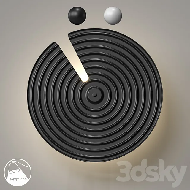 LampsShop.com B4454 Sconce Saturn B 3D Model