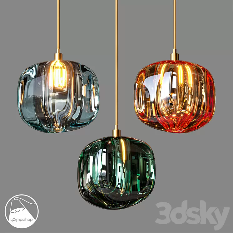 LampsShop.com PDL2248 Pendant Froght 3D Model LampsShop.com PDL2248 Pendant Froght 3D Model
