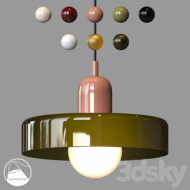 LampsShop.com PDL2526 Pendant Oltano 3D Model LampsShop.com PDL2526 Pendant Oltano 3D Model