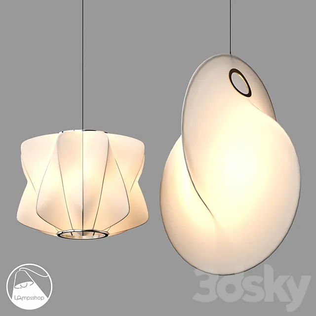 LampsShop.com PDL2567 Kink PDL2579 Curly 3D Model LampsShop.com PDL2567 Kink PDL2579 Curly 3D Model