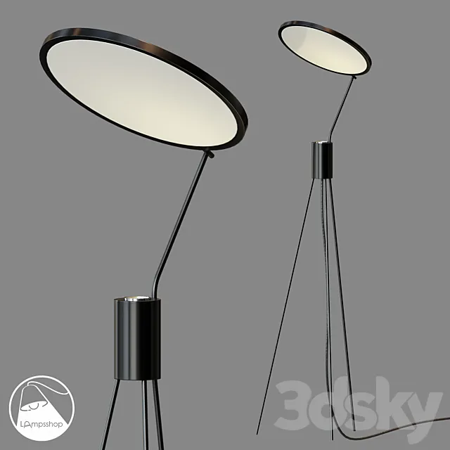 LampsShop.com T6048 Floor Lamp Ecrate 3DModel LampsShop.com T6048 Floor Lamp Ecrate 3DModel