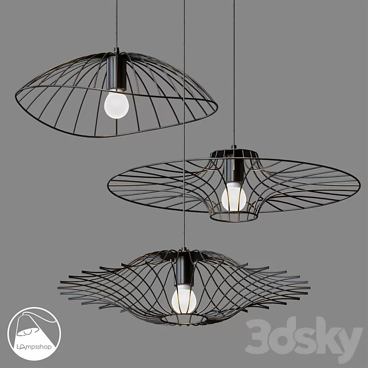 LampsShop.ru L1409a Chandelier Shopty 3D Model LampsShop.ru L1409a Chandelier Shopty 3D Model