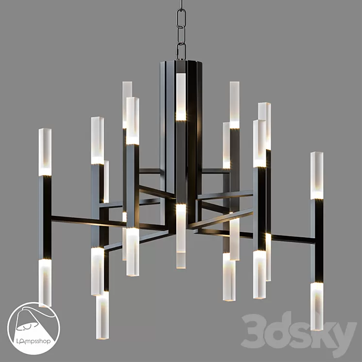 LampsShop.ru L1436a Chandelier Ambrosia 3D Model LampsShop.ru L1436a Chandelier Ambrosia 3D Model