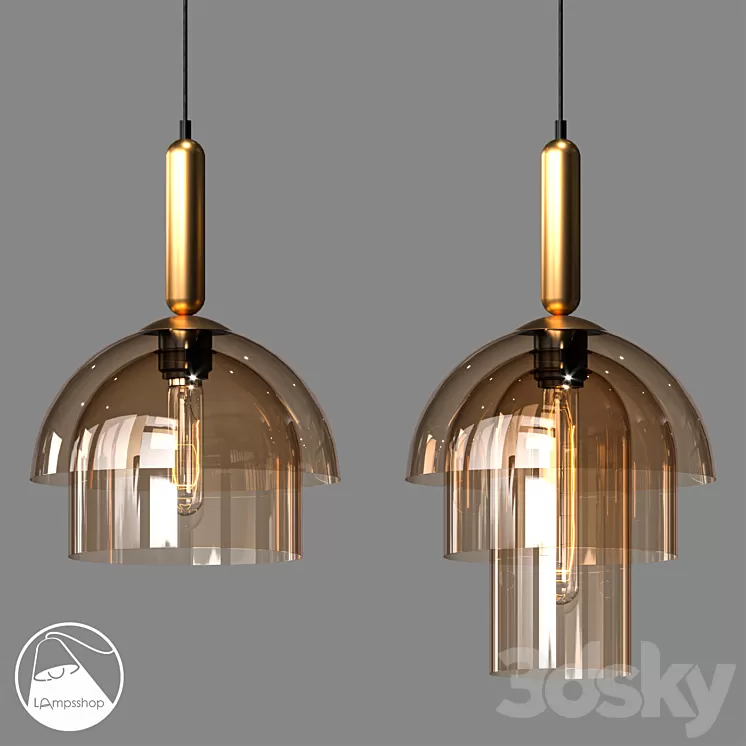 LampsShop.ru PDL2307а Pendant Eve 3D Model LampsShop.ru PDL2307а Pendant Eve 3D Model