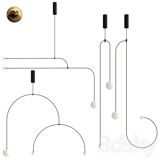 Lamptron LINES collection 3D Model Lamptron LINES collection 3D Model