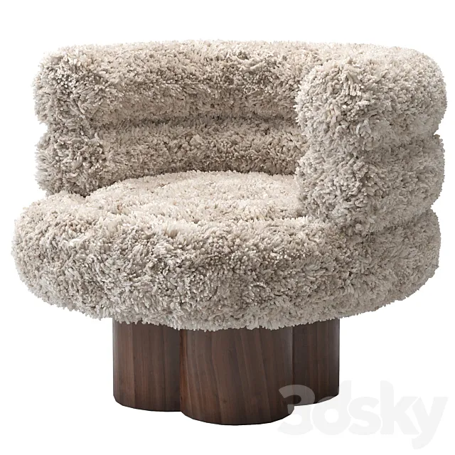 Lana Armchair 3D Model Lana Armchair 3D Model