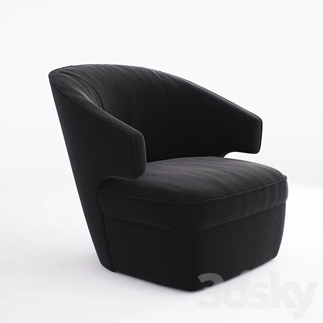 Lana Club Chair Donghia 3DModel Lana Club Chair Donghia 3DModel