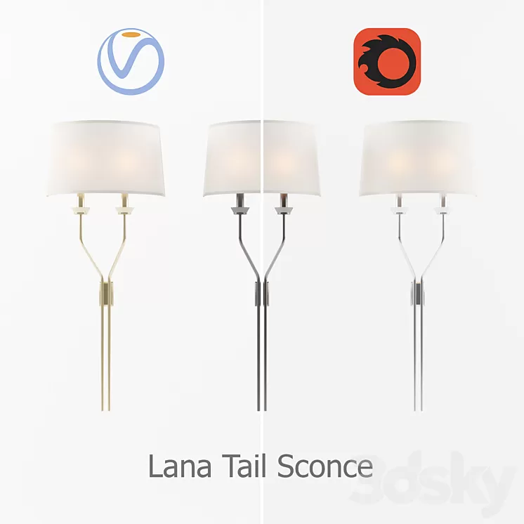 Lana Tail Sconce Circa ligting 3D Model