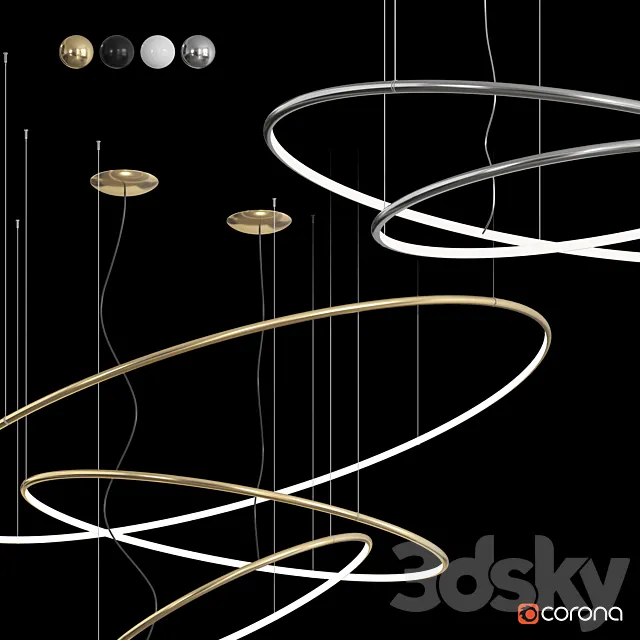 LANCIA TONDA EGOLUCE | Hanging lamp 3D Model