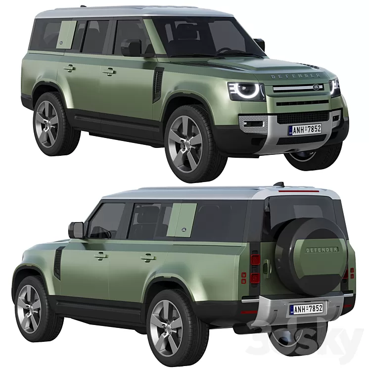 Land Rover Defender 130 2023 3D Model Free Download