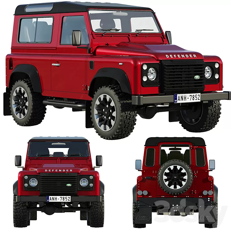 Land Rover Defender Works V8 3D Model