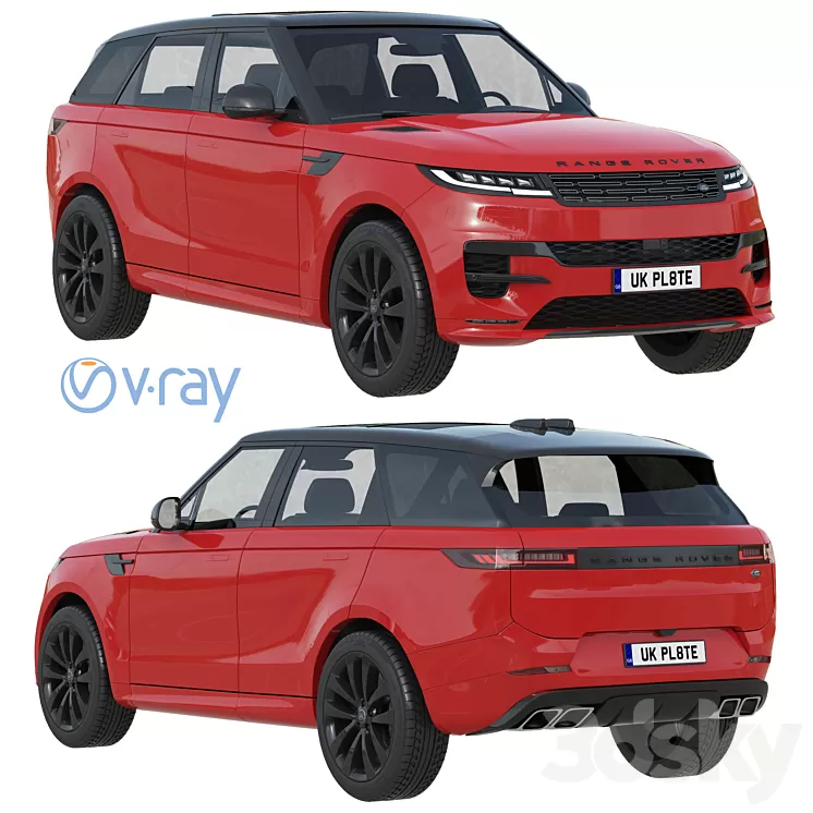 Land Rover Range Rover Sport 2023 3D Model Free Download