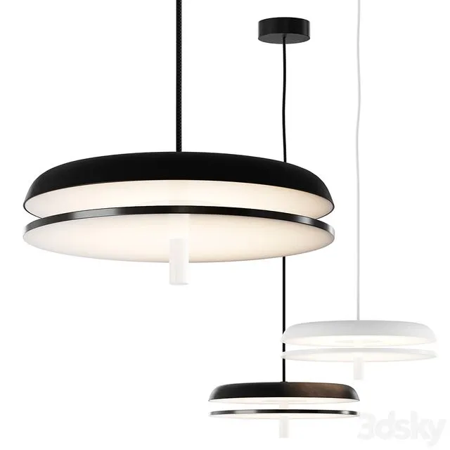 Landing S3 Suspension Lamp 3D Model Landing S3 Suspension Lamp 3D Model